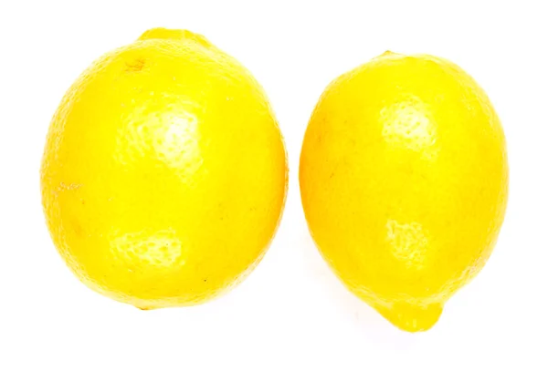 Two lemons on a white background — Stock Photo, Image