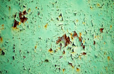 eski yeşil paslı metal arka plan