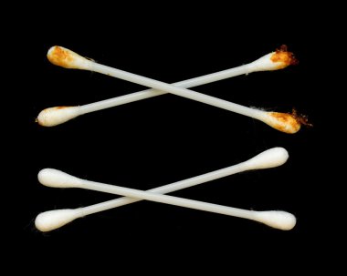 tıbbi pamuk temizleme bezi, kulak sopa