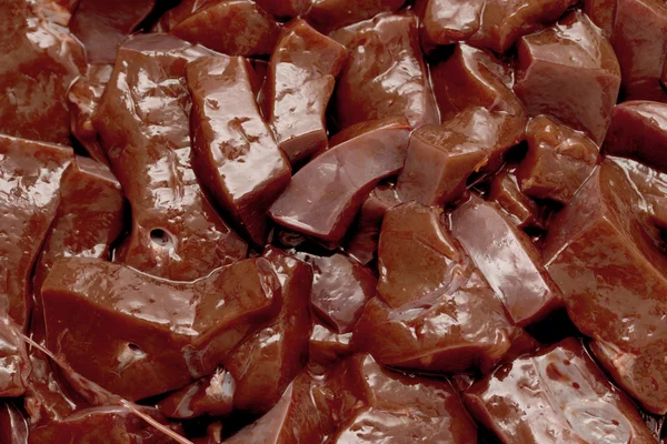 Syrové maso plátky hovězího masa — Stock fotografie