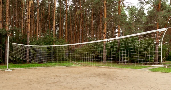Volleyboll i skogen — Stockfoto