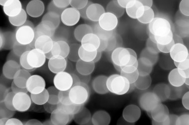 siyah ve beyaz dairesel bokeh arka plan