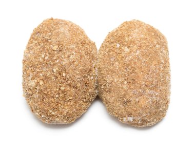 köfte, hamburger, beyaz arka plan üzerinde izole hamburger köftesi