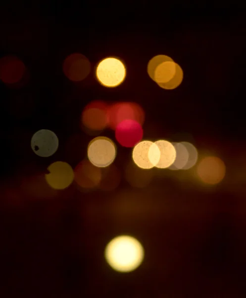 Blurred background bokeh lights street — Stock Photo, Image