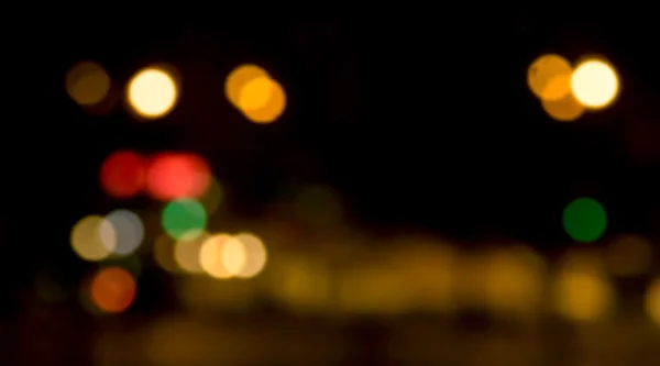 Blurred background bokeh lights street — Stock Photo, Image