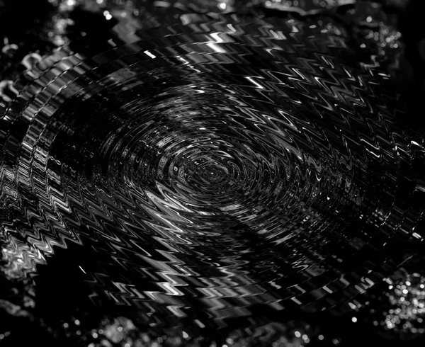 Cirkels op het zwarte water — Stockfoto