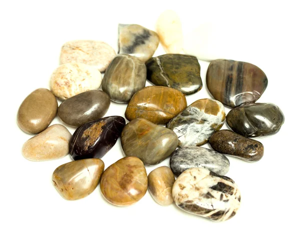 Decorative stones on a white background — Stock Photo, Image