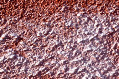 Beton duvar kırmızı kış