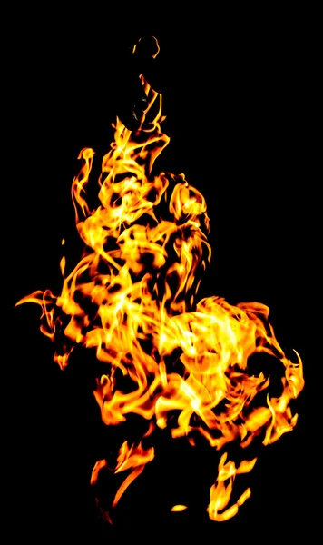 Tűz láng-fekete — Stock Fotó