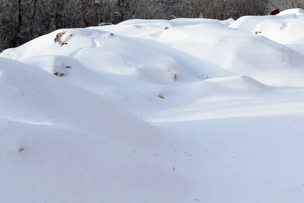 Neve inverno paisagem, natureza — Fotografia de Stock