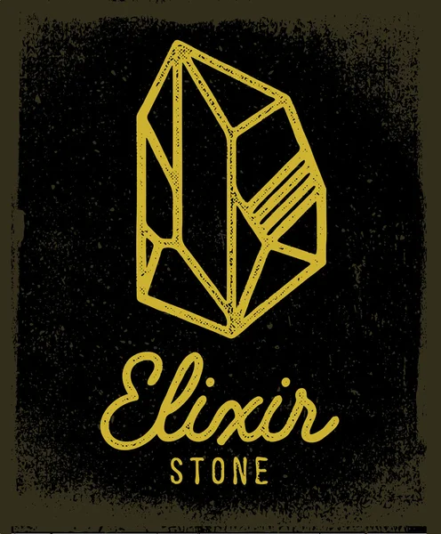 Elixir stone icon — Stock Vector