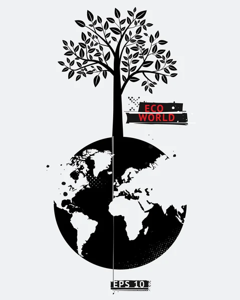 Eco monde — Image vectorielle