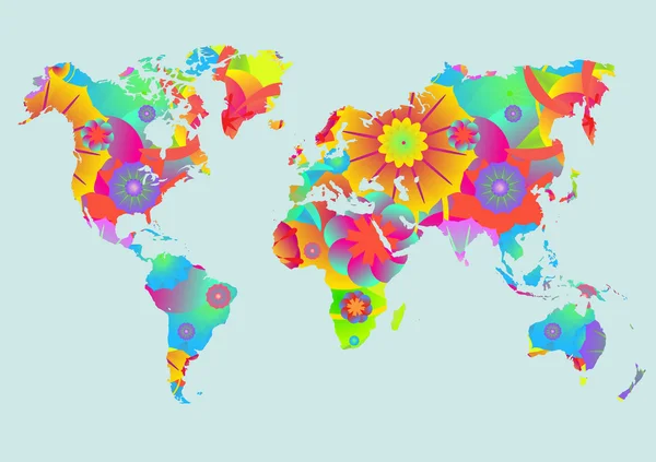 Mapa do mundo — Vetor de Stock