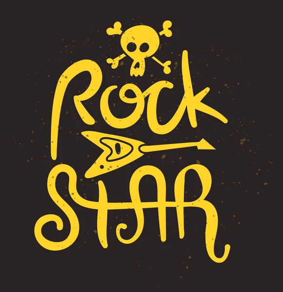 Rock Star Poster — Stock Vector