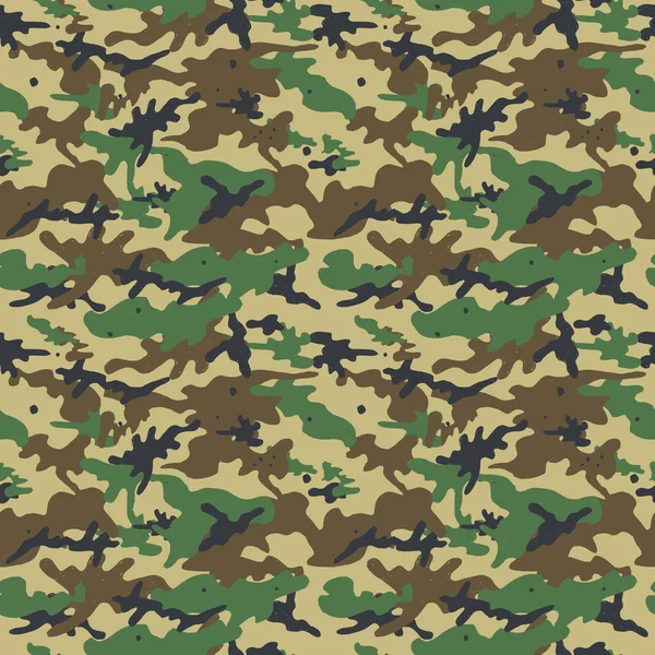 Sömlöst kamouflagemönster. — Stock vektor