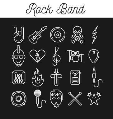 Rock Band Icon Set