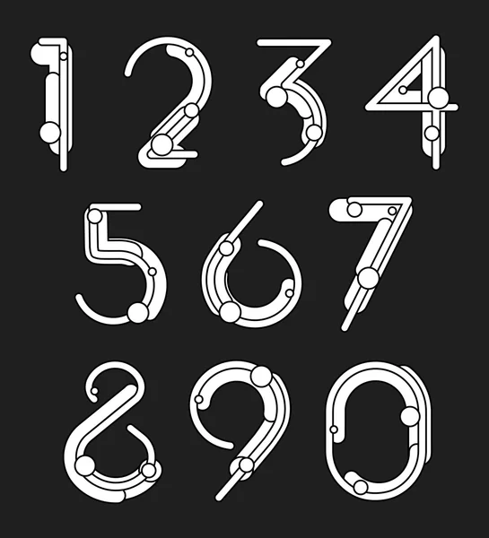幾何学的な数字 — ストックベクタ