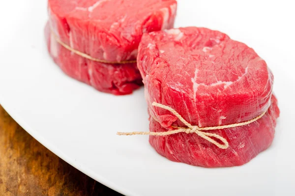 Raw beef filet mignon — Stock Photo, Image