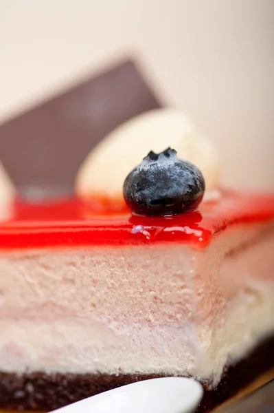 Fresh strawberry yogurt mousse — Stock Photo, Image