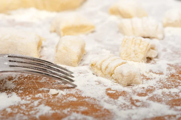 Így friss olasz burgonya gnocchi — Stock Fotó