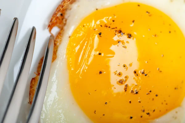 Egg sunny side up — Stock Photo, Image