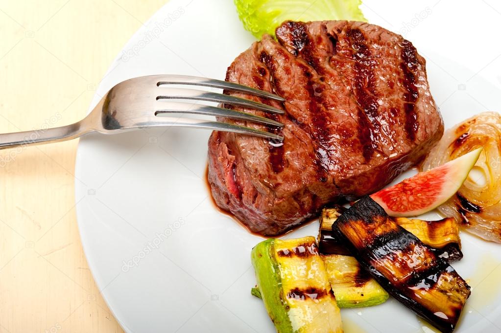 grilled beef filet mignon