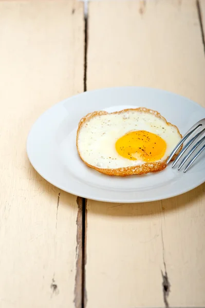 Egg sunny side up — Stock Photo, Image