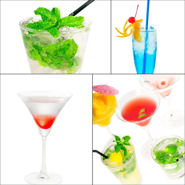 Cocktails collage — Stock Photo, Image