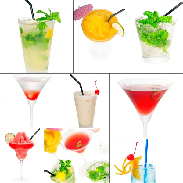 Cocktails Collage — Stockfoto