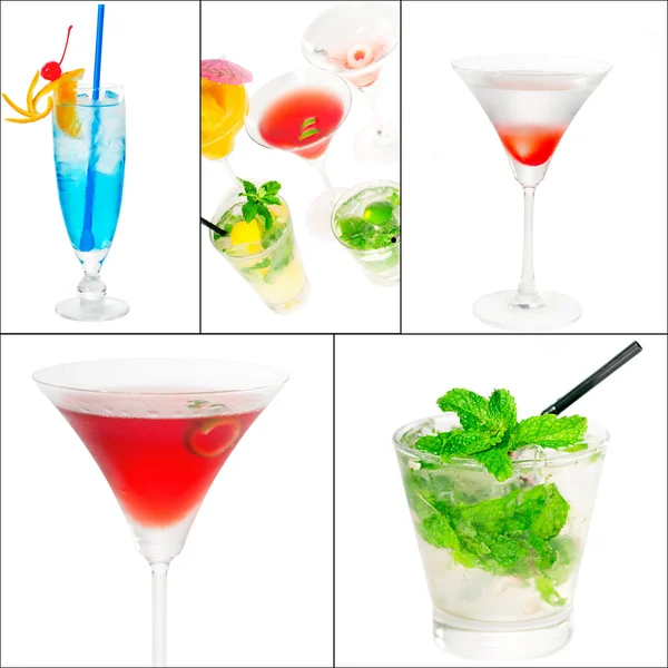 Cocktails Collage — Stockfoto