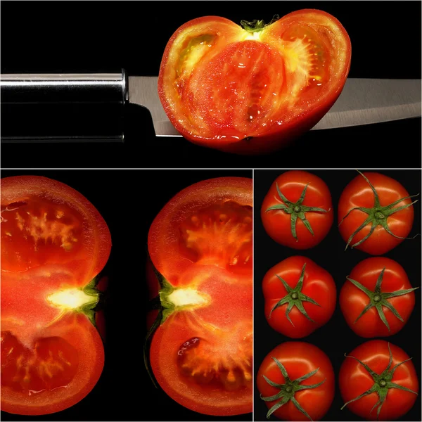 Tomatoes collage — Stock Photo, Image