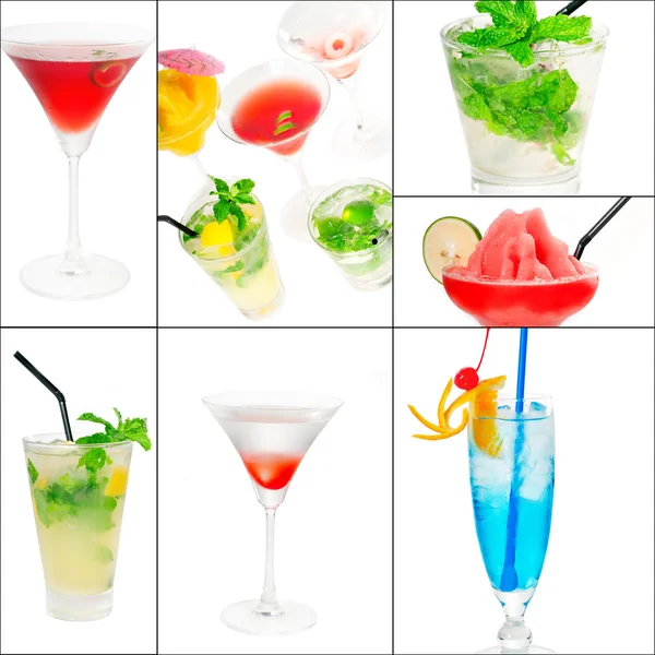 Cocktails collage — Stock Photo, Image