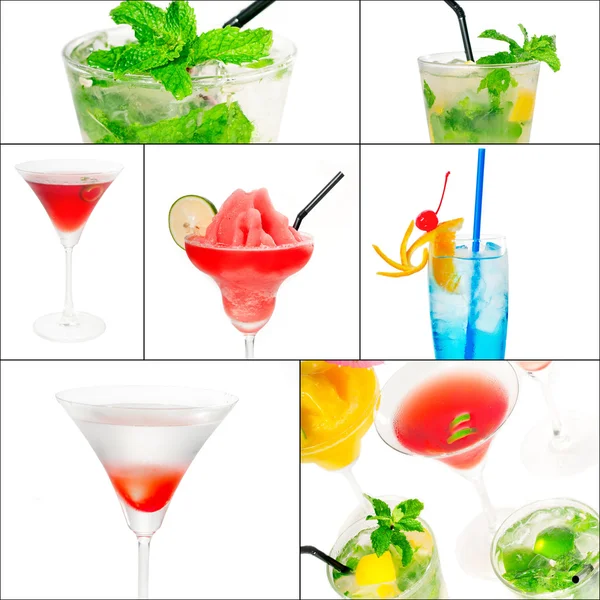 Cocktails collage — Stock Photo, Image