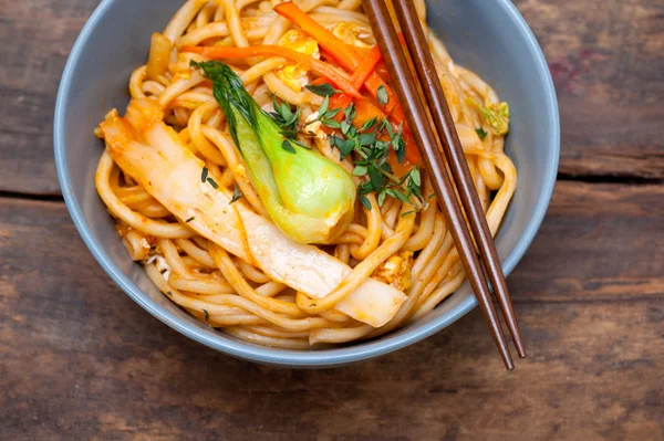 Hand pulled ramen noodles — Stock Photo, Image