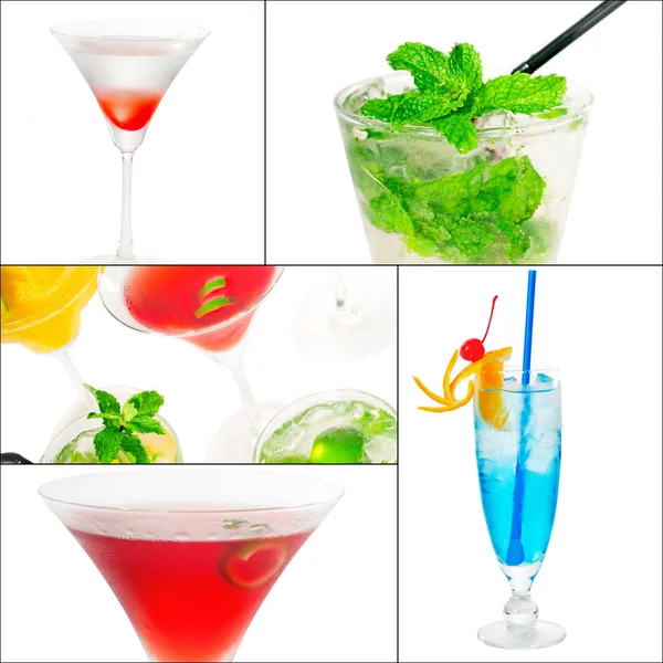 Cocktails collage — Stock Photo, Image