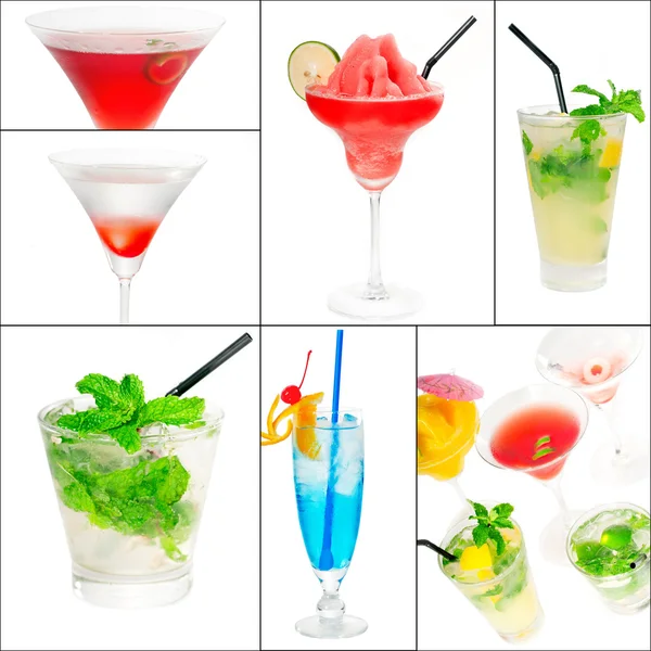 Cocktails Collage — Stockfoto