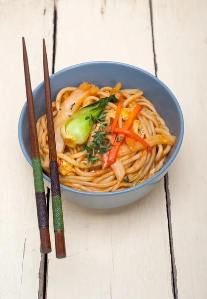 Hand pulled ramen noodles — Stock Photo, Image