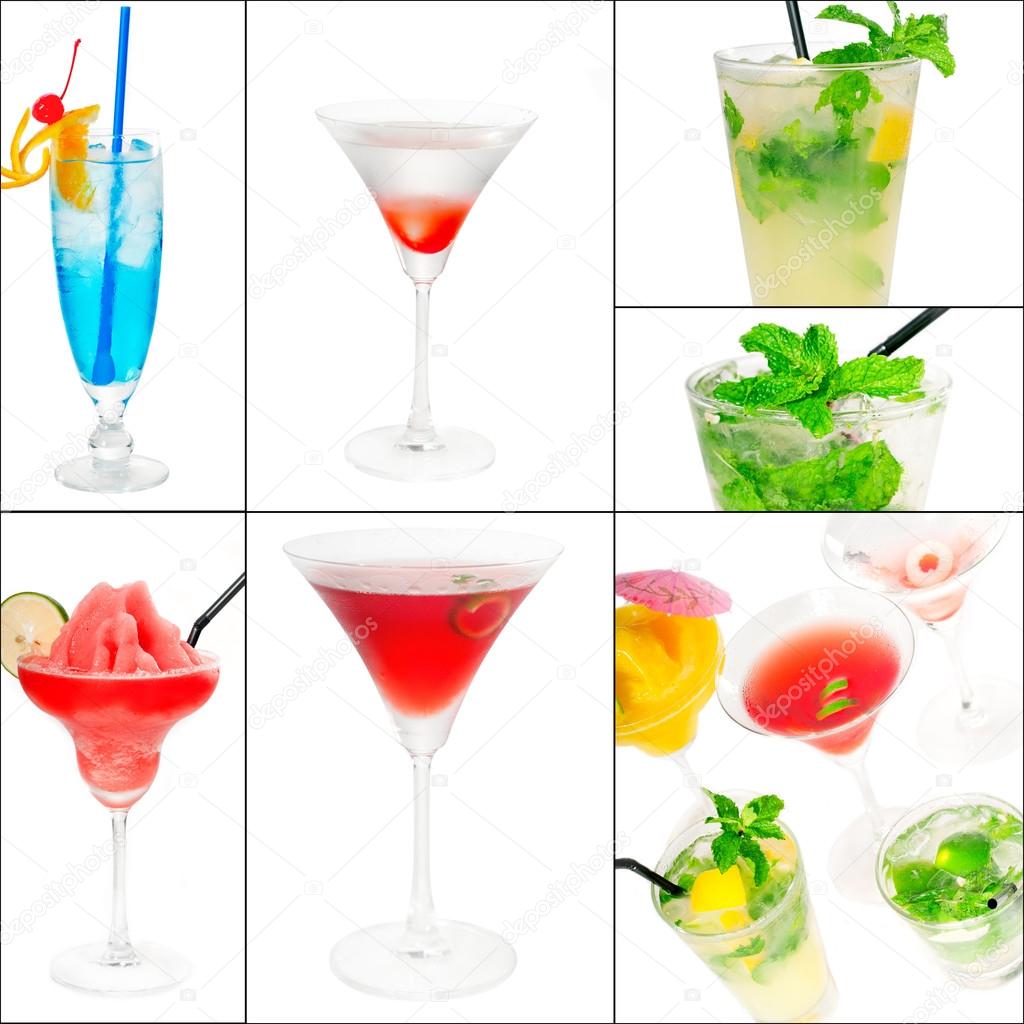 cocktails collage