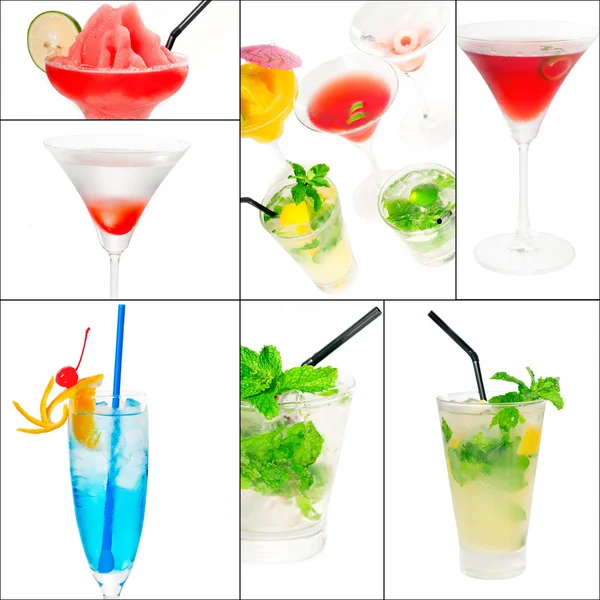 Cocktails Collage — Stockfoto