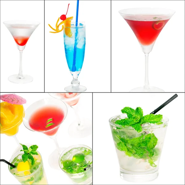 Cocktails Collage — Stockfoto
