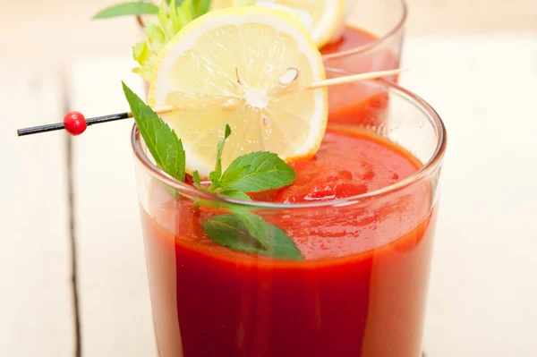 Suco de tomate fresco — Fotografia de Stock