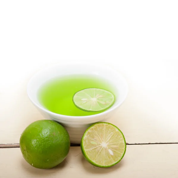 绿色石灰柠檬水 — 图库照片