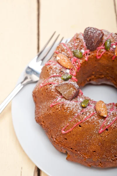 Bolo de castanha sobremesa pão — Fotografia de Stock