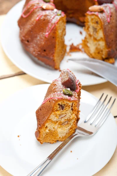 Kastanje taart brood dessert — Stockfoto