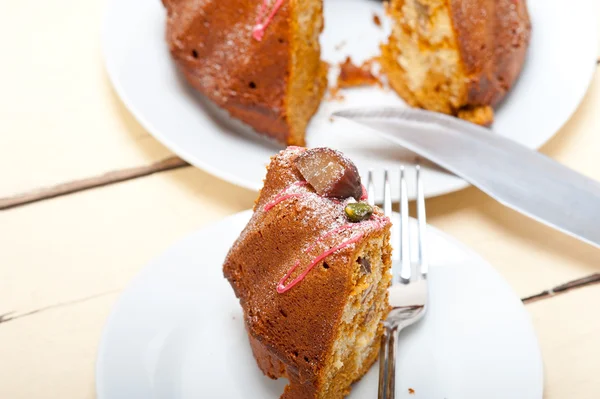 Десерт из каштанового торта — стоковое фото