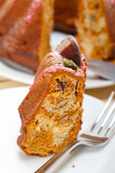 Chestnut cake bread dessert — Stock Photo, Image