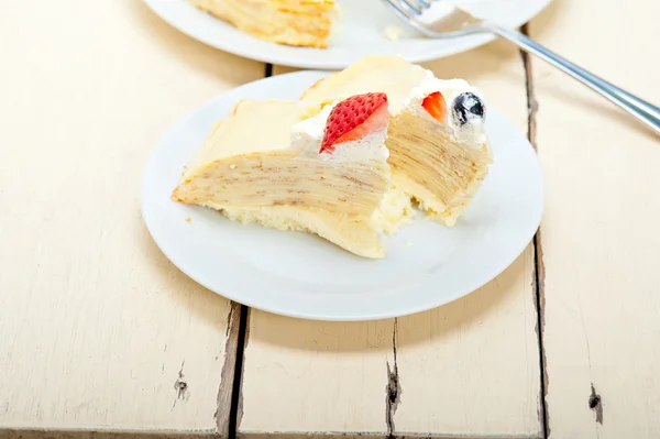 Crepe pannkaka tårta — Stockfoto
