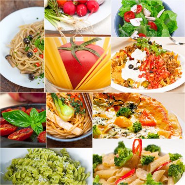 sağlıklı vejetaryen vegan gıda kolaj