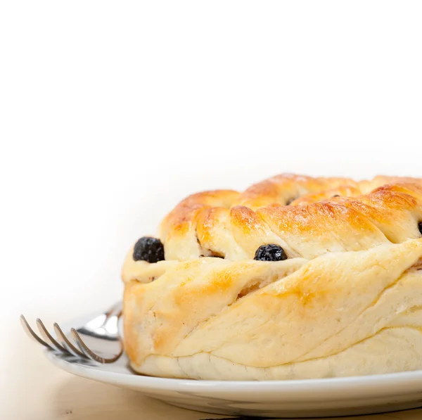 Blåbär bröd kaka dessert — Stockfoto
