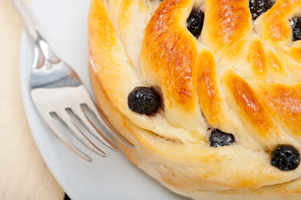 Blaubeerbrot Kuchen Dessert — Stockfoto